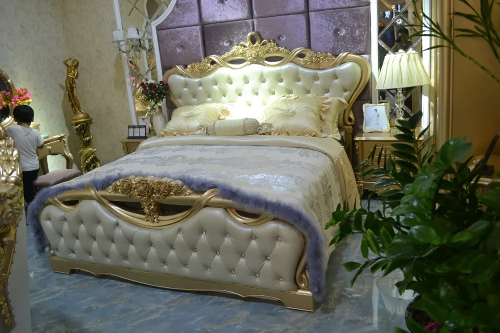 Роскошный комплект мебели для спальни в европейском стиле 0409 312|bedroom furniture sets|furniture