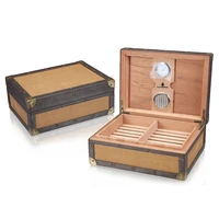 luxfo cigar humidor mellow cedar wood double layer moisturizing cabinet moisturizer cigar moisturizing box
