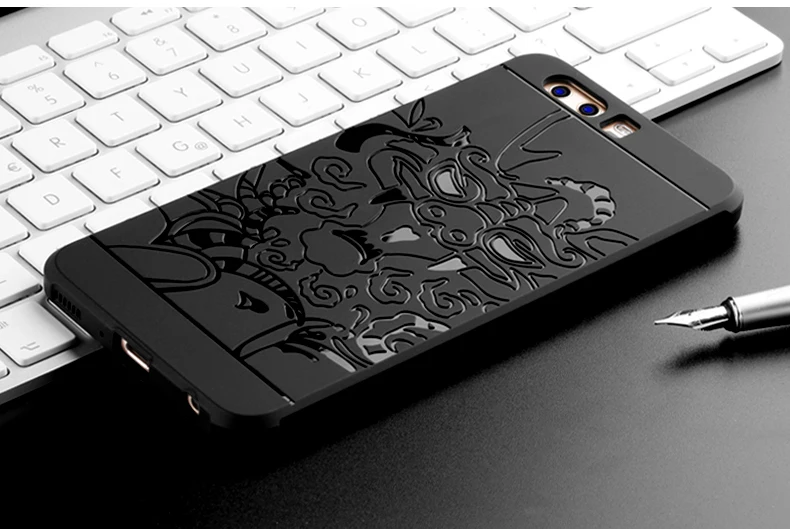 CAPSSICUM противоударный мягкий чехол для huawei P10 P10 Plus Air Bag TPU силиконовый дракон задняя крышка противоударный Камея чехол s P10Plus