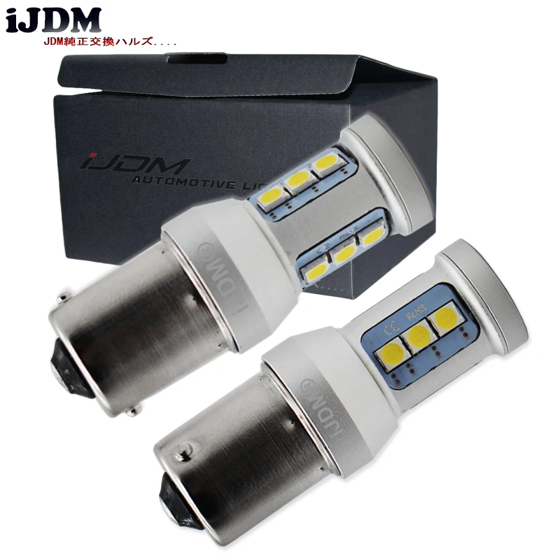 IJDM Автомобильный задний светильник 1156 светодиодный Canbus BA15S/P21W BAU15S/PY21W S25 3030 12SMD 12В