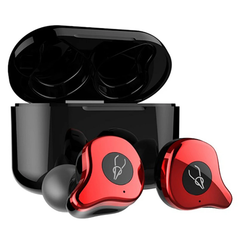 Оригинальные TWS Bluetooth 5 0 беспроводные наушники HiFi стерео спортивные с чехлом для