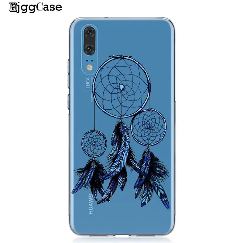 Чехол для телефона с рисунком Ловец снов перьями фламинго чехол Huawei P20 P30 P10 Lite Mate 20
