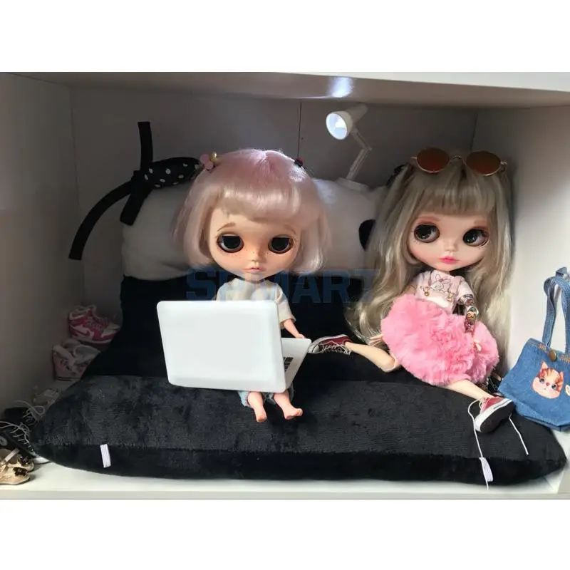 Масштаб 1/6 миниатюрная мебель для кукольного домика матрас кровать Blythe Licca BJD SD