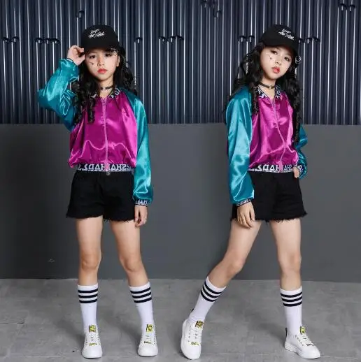 Костюм джазовый в стиле хип хоп для девочек 6 12 лет|outfits for girls|kids sport suitkids |