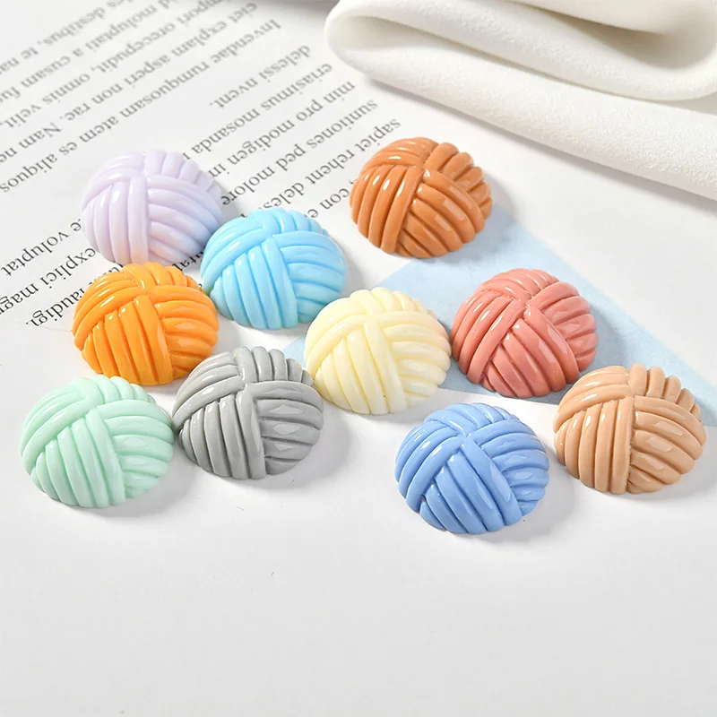 

Wholesale 100pcs 19MM Flatback Resin Cabochons Half Round Mesh Ball Shape DIy Jewelry Findings Ornament Accessories Craft