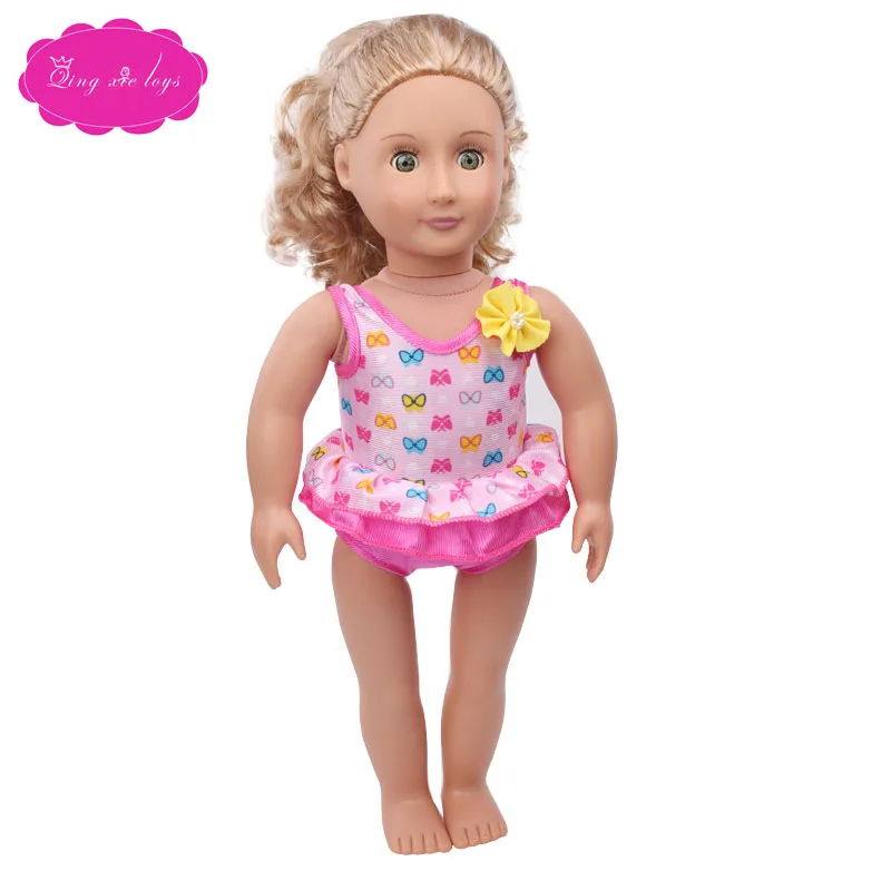 Новый купальник костюм 8 различных стилей подходит 18 дюймов куклы и 43 см для ухода