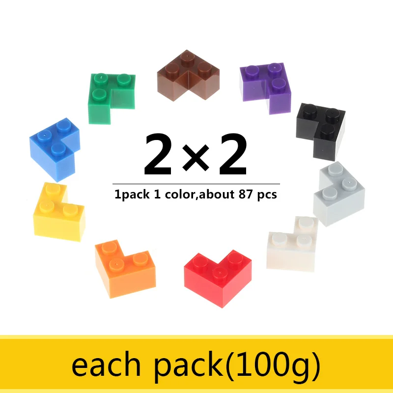2X2 прямоугольные объемные строительные блоки 1 упаковка около 87 шт DIY креативные