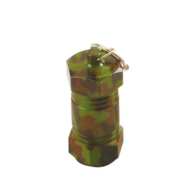 1 шт. портативный контейнер для таблеток чехол хранения лекарств брелок кольцо