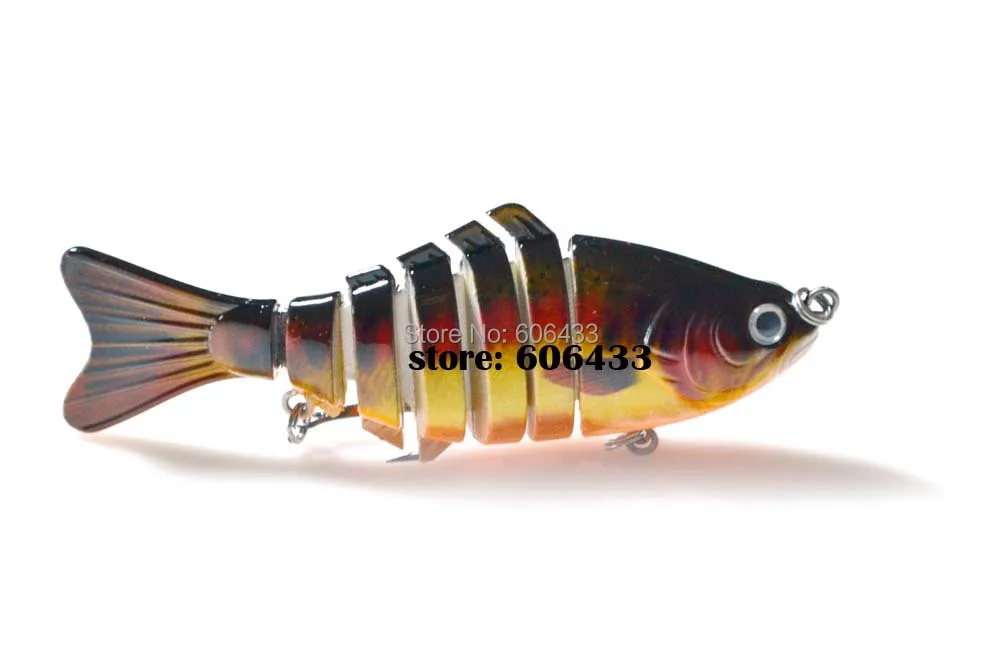 

Deep Sea Multi section Lure Fishing Fish Swing Lures 7 Segment Swimbait Crankbait 10cm/15g 8038-FL7F01 Free shipping