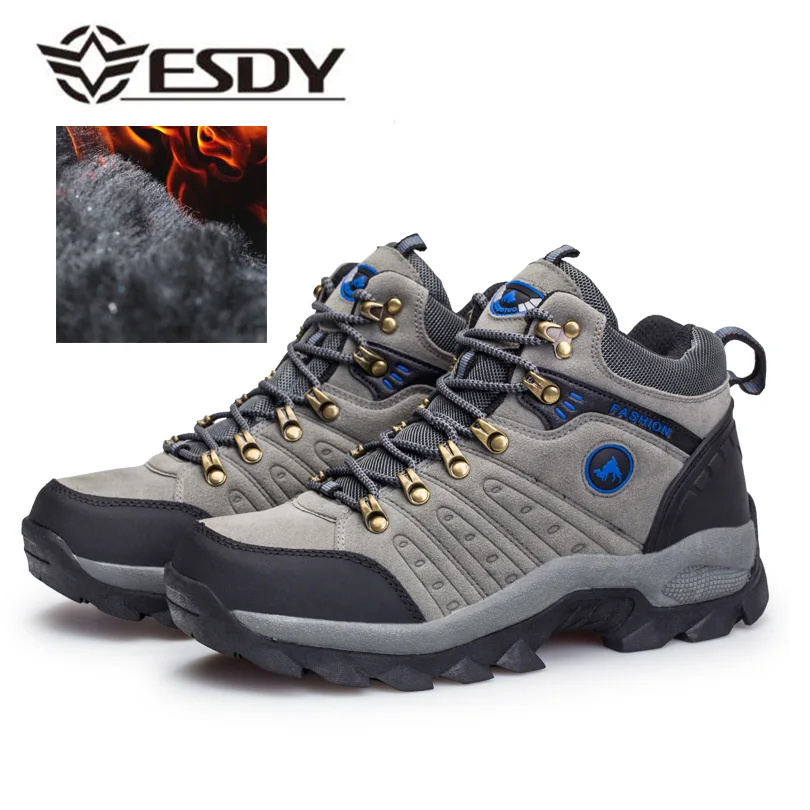 

Hiking shoes Plus Velvet Outdoor Hunting Trekking Climbing shoes men Tactical boots Winner for men shooting sports sneakers