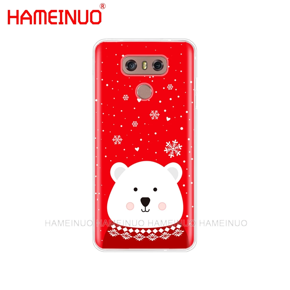 HAMEINUO милый медведь Рождественский полярный чехол для телефона LG G7 Q6 G6 мини G5 K10 K4 K8
