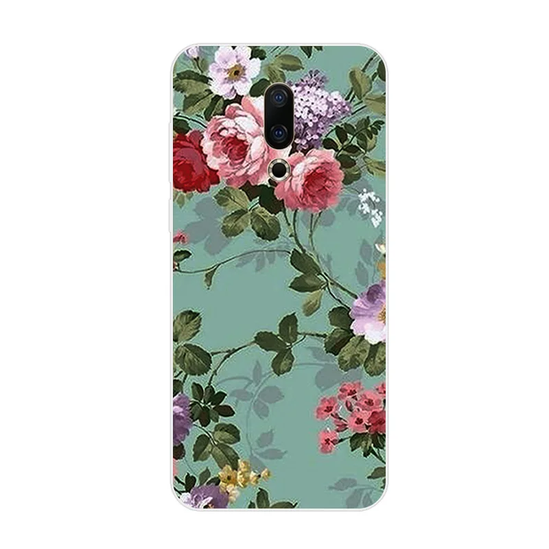 6.0 inch for Meizu 16X Case Soft Silicone Clear Protector Slim Protection Scen Back Cover M872Q Capa |