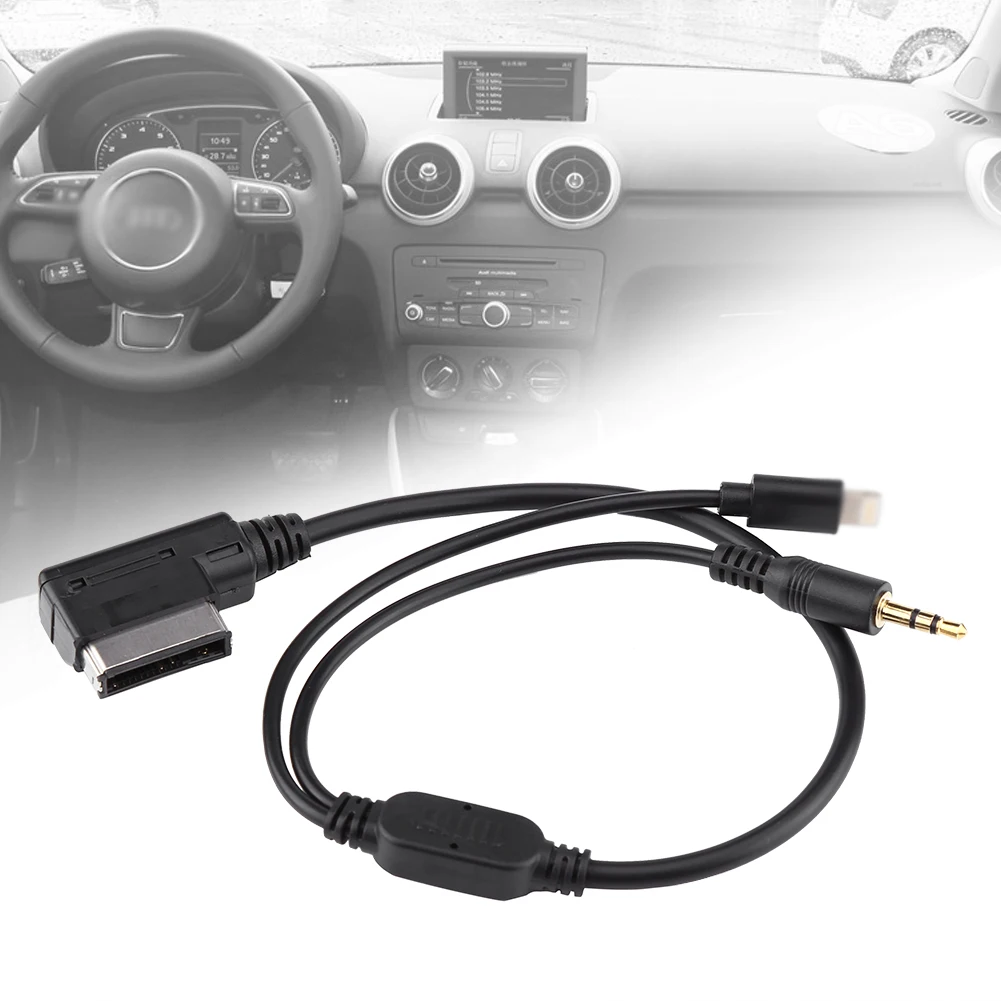 Автомобильный дополнительный кабель-адаптер AMI MDI MMI 3 5 мм MP3 для iPod iPhone 6 Audi A3 A8 Q5 VW |