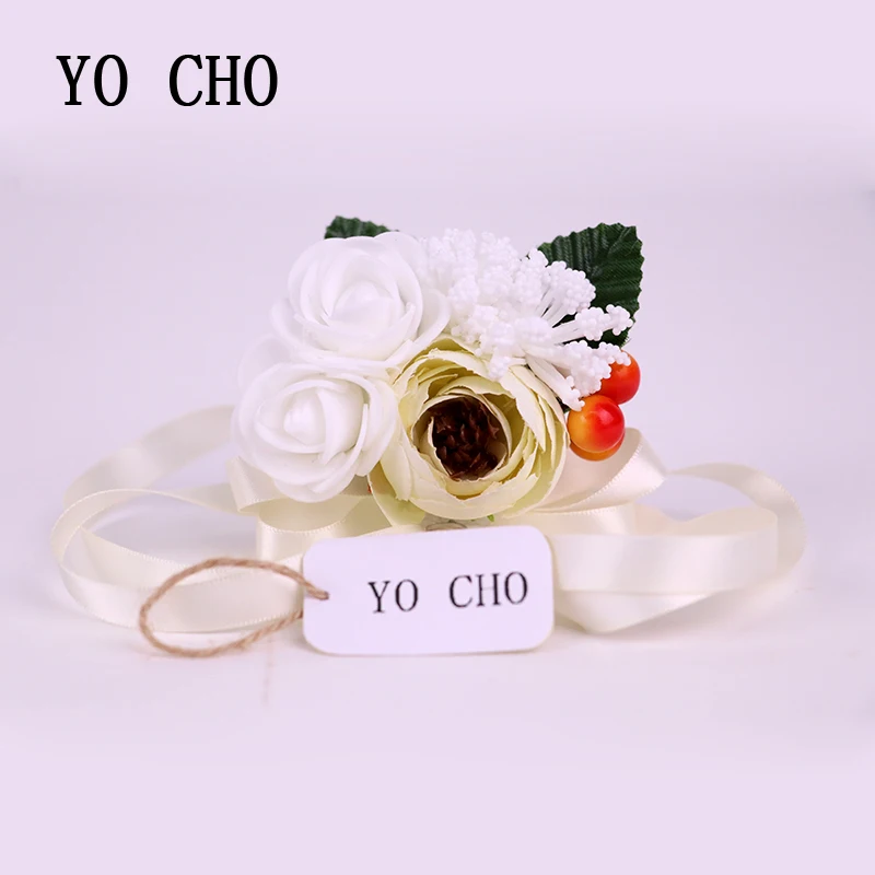 YO CHO 2018 Новинка креативное свадебное украшение брак Роза ручной цветок шелк