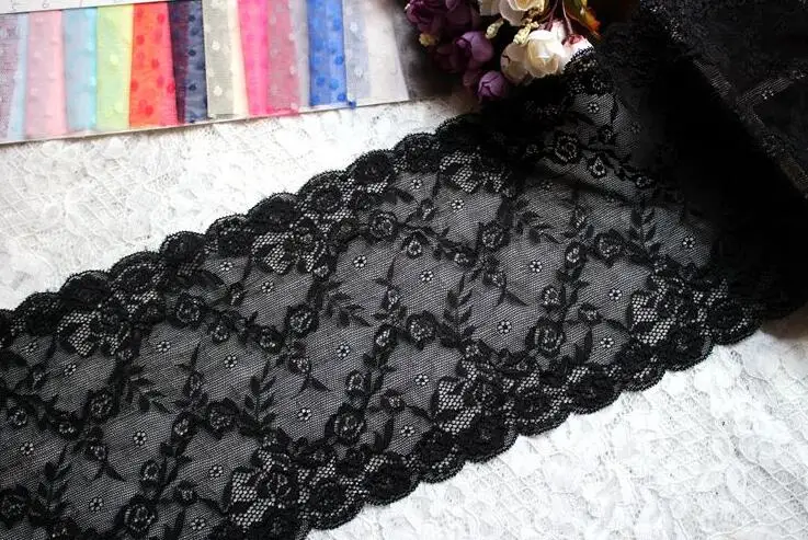5 ярдов черные белые красивые кружевные планки нижнее белье сделай сам