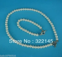 u pick faux pearl necklace bracelet set new sp 589