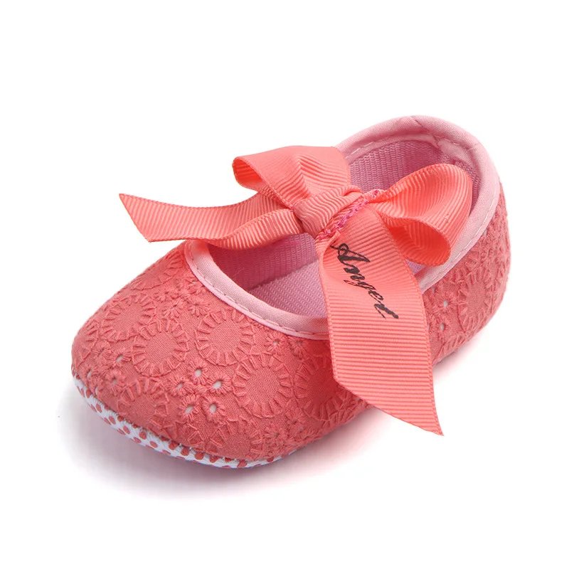 Красный Polkadot/хлопковые детские Выходные туфли для девочки; обувь для младенцев; обувь для малышей; хлопковая детская обувь; for0-18month для малышей - Цвет: Красный