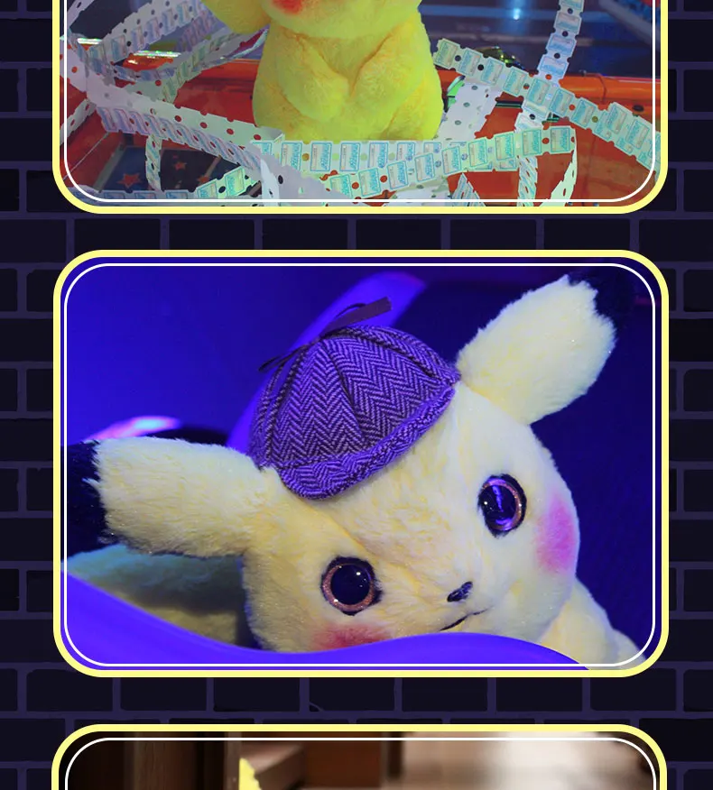 Детектива Пикачу плюшевая игрушка высокого качества милые Jigglypuff Charmander Mewtwo аниме куклы для детей детские подарки на день рождения