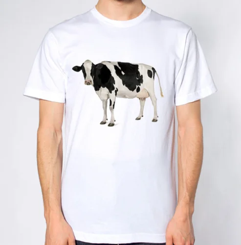Коровья T Shirt2019 Красивые футболки Топ Летняя мода Распродажа дешевых