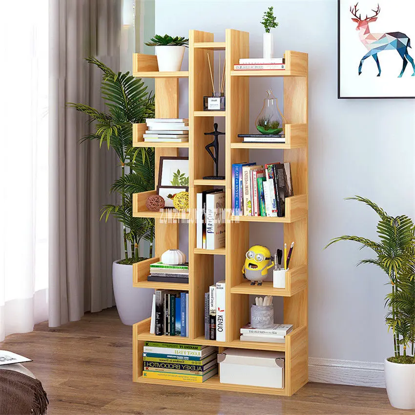 SG271546 Land креативный книжный шкаф простой современный студенческий спальня простая книжная полка экономичный витрина для гостиной стеллаж для хранения - Цвет: B