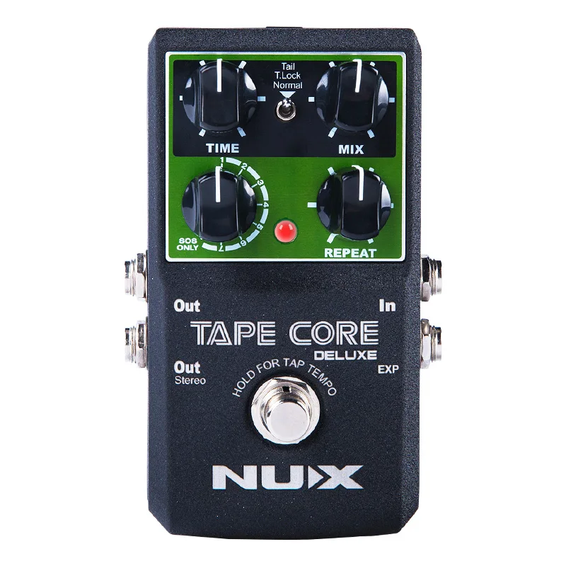 NUX Tape Core Deluxe Echo Effect Pedal 7 моделей эффект дилэй настоящая байпасная педаль гитарного