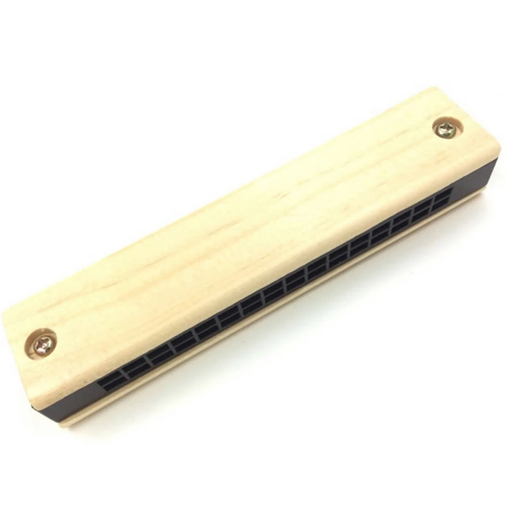 Portable Educational Musical Wooden Harmonica Instrument for Toy Kids Gift |