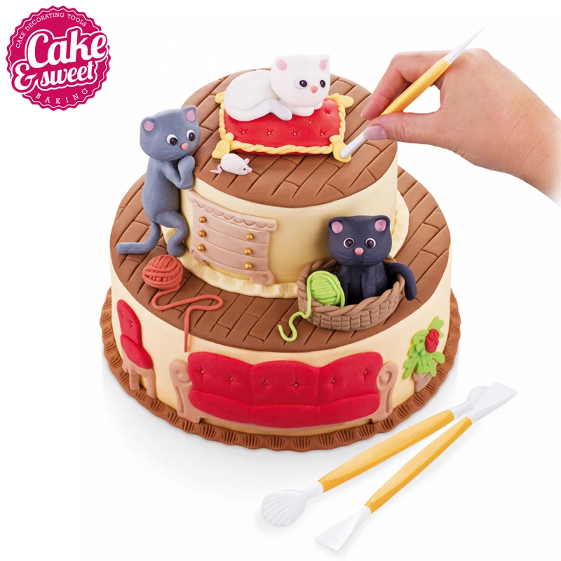 46 шт./компл. для цветов из мастики Sugarcraft Плунжер резак украшения тортов печенья