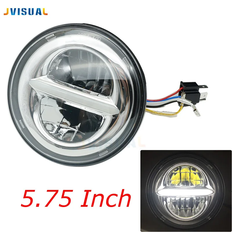 5 75 ''светодиодные фары для улицы XG500 Iron Low XL883 Dyna Sportster V Rod Night FLSTSE Triumph Rocket дюйма| |