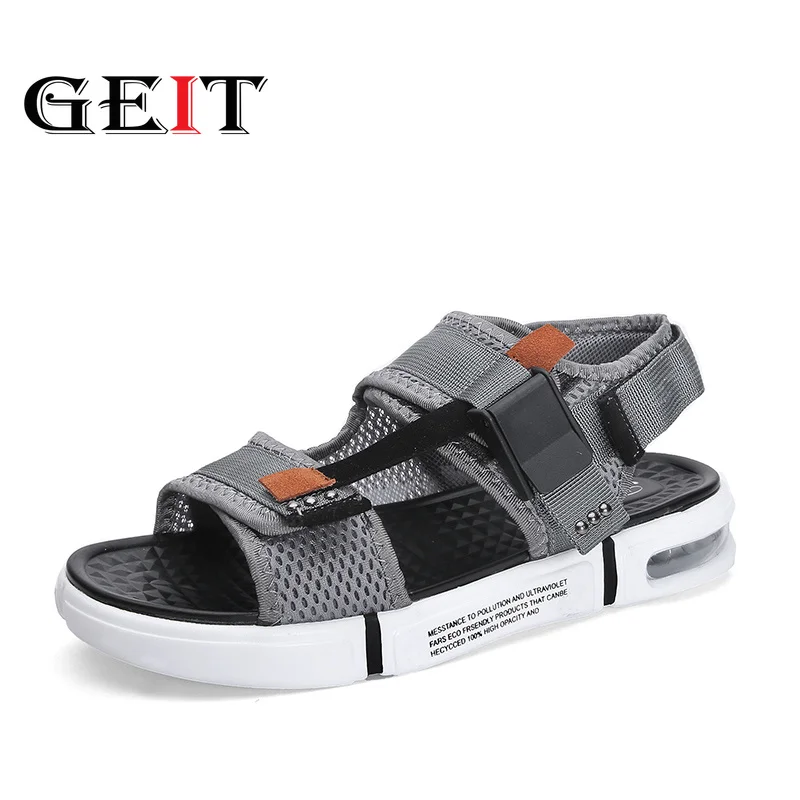 Модные мужские пляжные и уличные сандалии коллекция 2018 года Летняя обувь римская