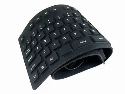 

Drop ship Acceptable USB 2.0 Silicone Roll Up Foldable PC Computer Keyboard