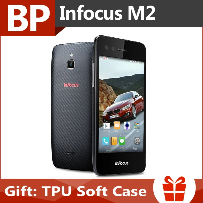 Оригинальная Infocus M2 4 г FDD LTE 4.2 дюймов HD IPS MSM8926 четырехъядерных процессоров андроид 4.4 мобильный сотовый телефон 1 ГБ RAM 8 ГБ ROM 8MP в наличии