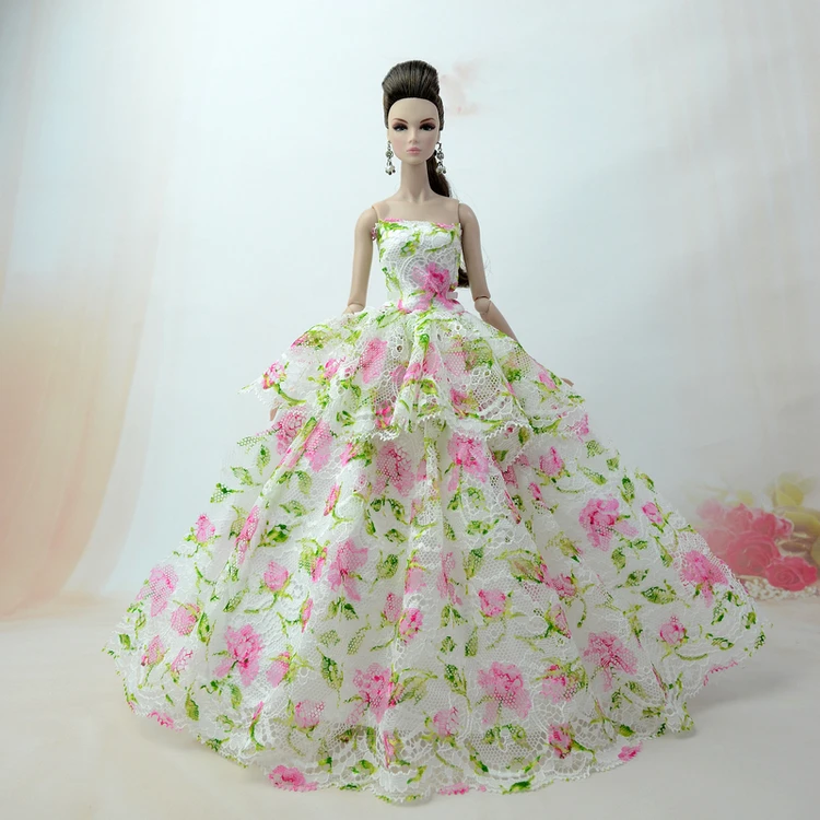 Кружевное платье-кукла с цветком для 11 видов стилей платье свадебной вечеринки