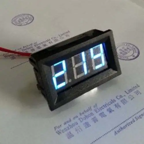 60 500 В переменного тока цифровой светодиодный вольтметр напряжение Панель 110 220 380