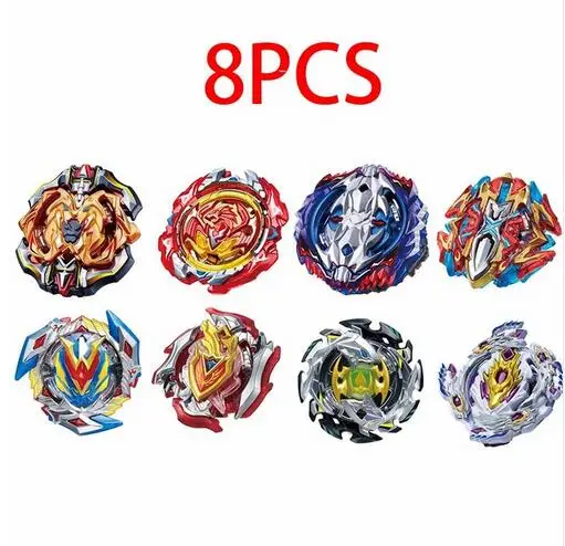 8PCS-2 Забавные B-133 B-134 B-135 набор Beyblade Burst бей лезвие игрушка из металла Funsion бейблэйд ящик для хранения с ручкой пусковое устройство, игрушки для детей - Цвет: 8PCS-2