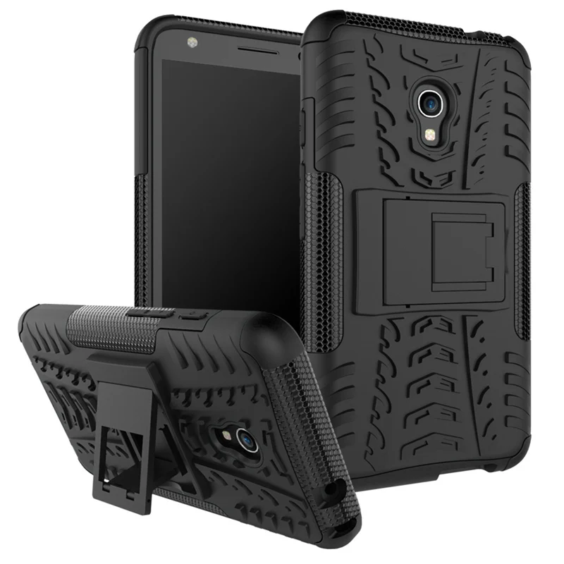 Чехол ZIHFON для Alcatel Pixi 4 (5) из силикона и прочного пластика с подставкой для One Touch 4G/OT5045X/5045D 5,0 дюйма.