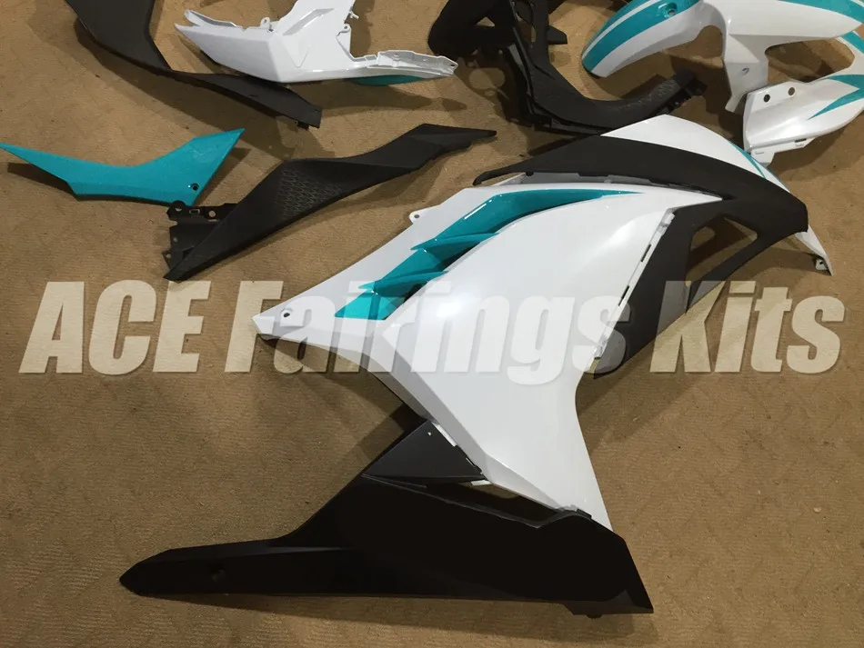 New Injection Mold Abs bike Fairings Kit Fit for kawasaki EX300 2013 2014 2015 Ninja300 13 14 15 EX 300 Bodywork sky blue white |