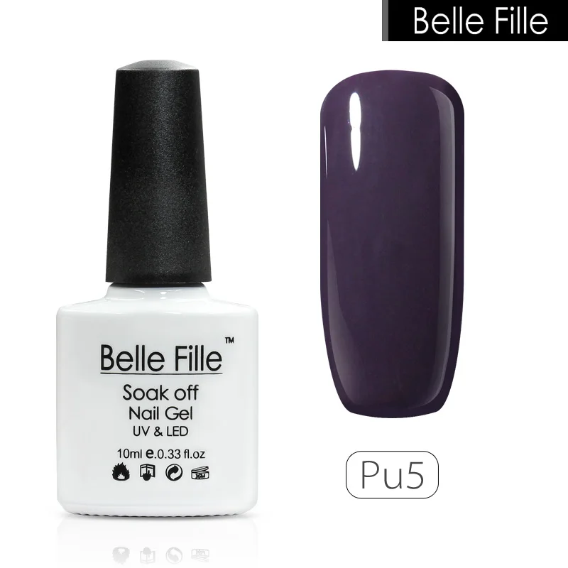 Soak off УФ Ногтей Гель BELLE FILLE Фиолетовый Серии Новый Дизайн для сиреневый Лак Для