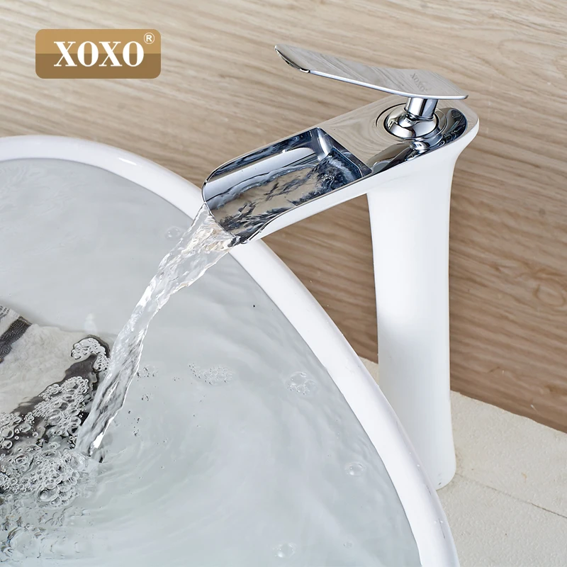 XOXO современные белые смесители для умывальника смеситель ванной комнаты водопад