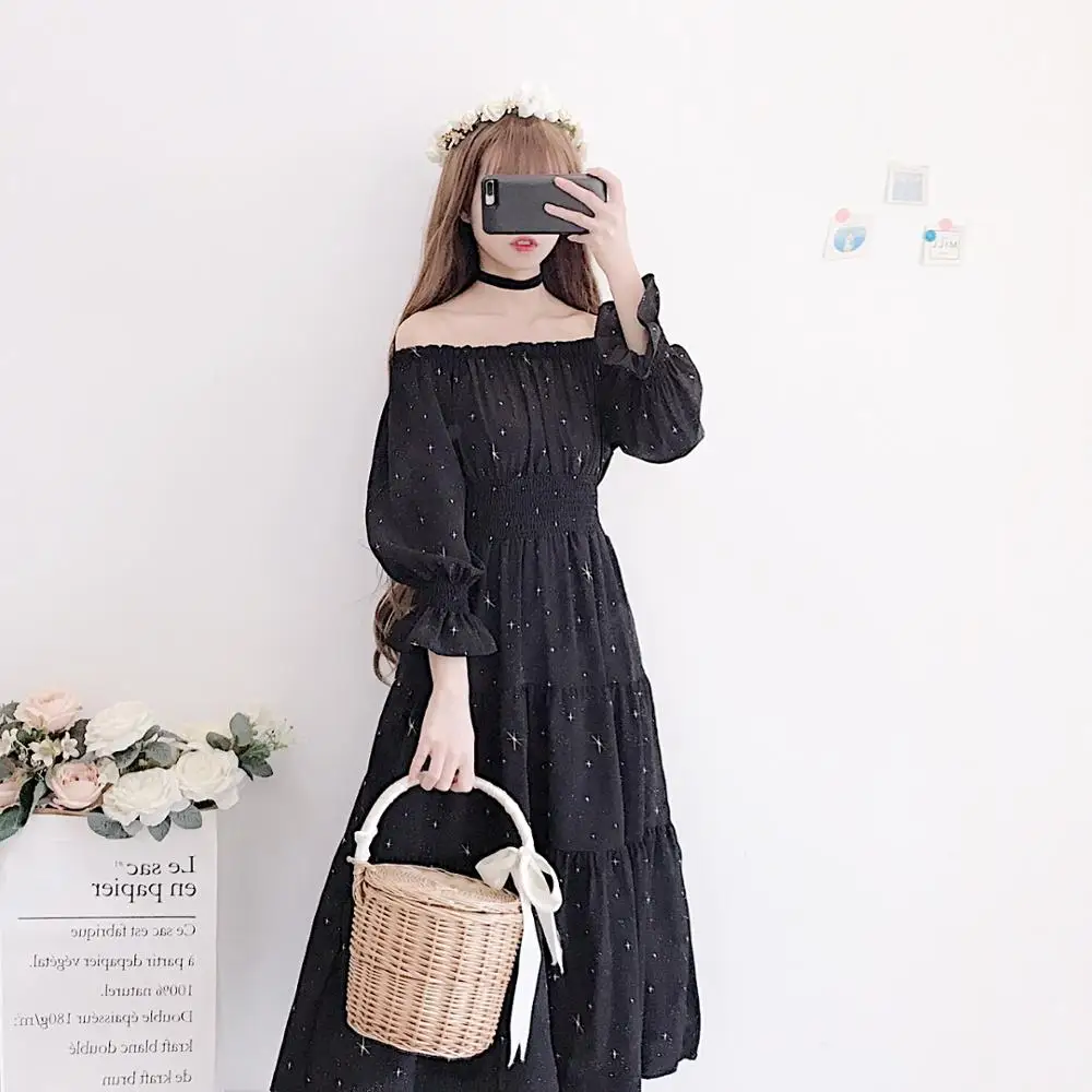 Летнее платье 2019 колледж женский harajuku студенческий корейский художественный