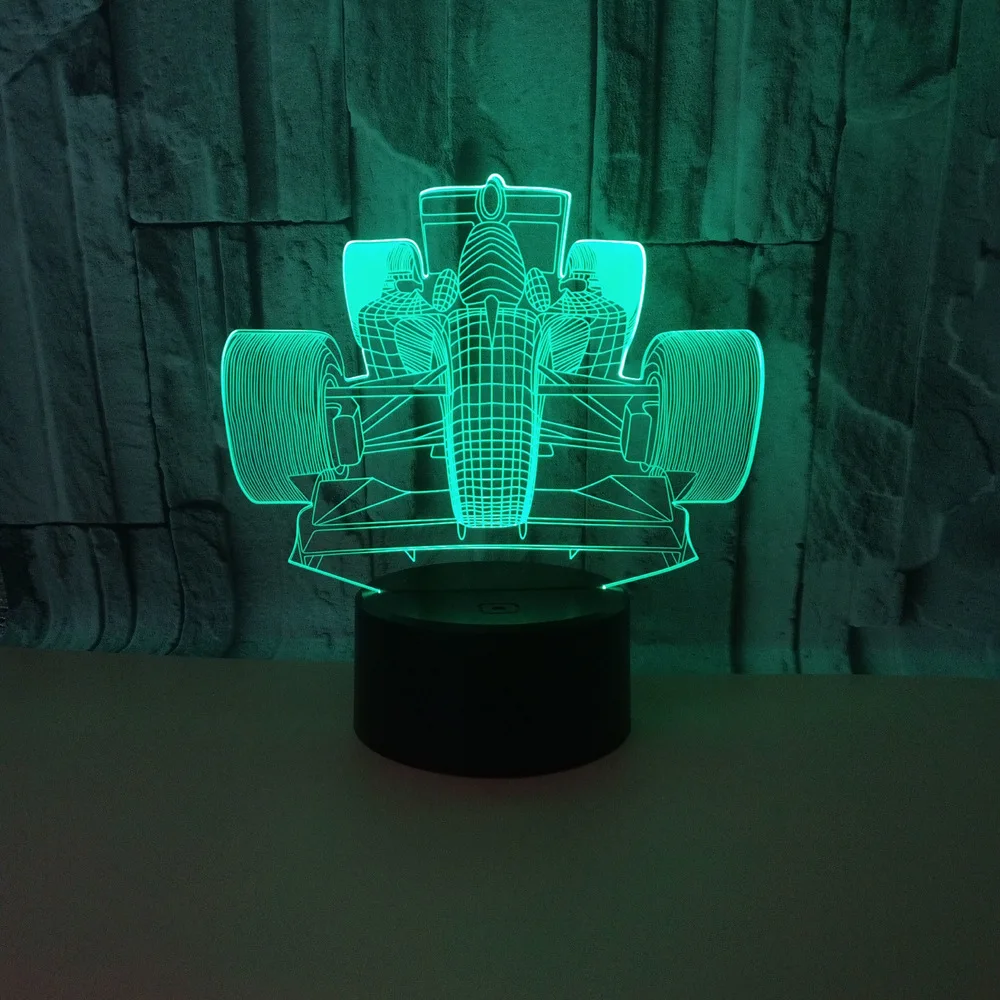 Яркий светодиодный светильник с сенсорным управлением 3d ночник дистанционным