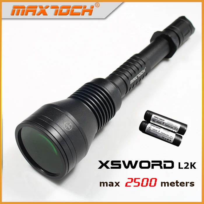 Розовый MAXTOCH Xsword L2K 2000 метров Метчик, 2734 ярдов дальность луча, Бесплатный светофильтр, ультра сфокусированный лучевой точечный охотничий фонарь - Цвет: Розовый