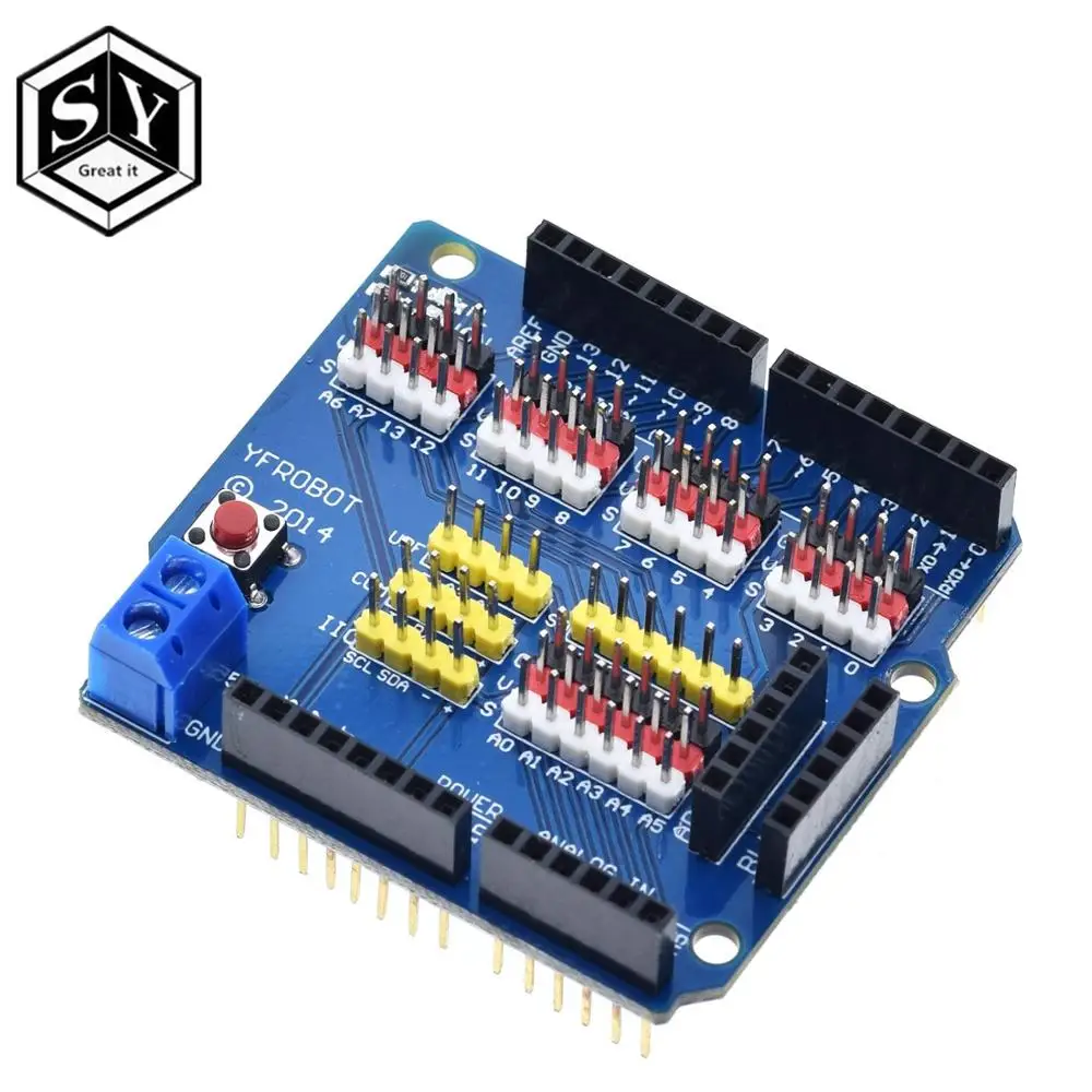 Плата расширения датчика Great IT V5 плата для Arduino UNO R3 V5.0 электронный модуль 1 шт.|audio