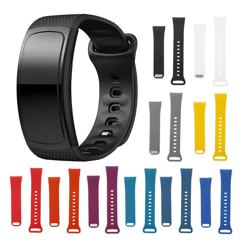 Сменный силиконовый ремешок для часов Samsung Gear Fit 2 Pro/SM R360|Смарт-аксессуары| |