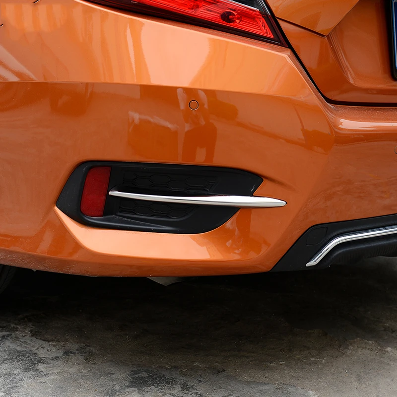 Подходит для HONDA CIVIC 2016 2017 хром Лампа заднего противотуманного фонаря бровей