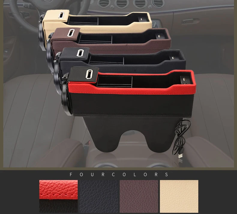 USB зарядка и автомобильное сидение щелевая коробка для хранения зерна autostoel