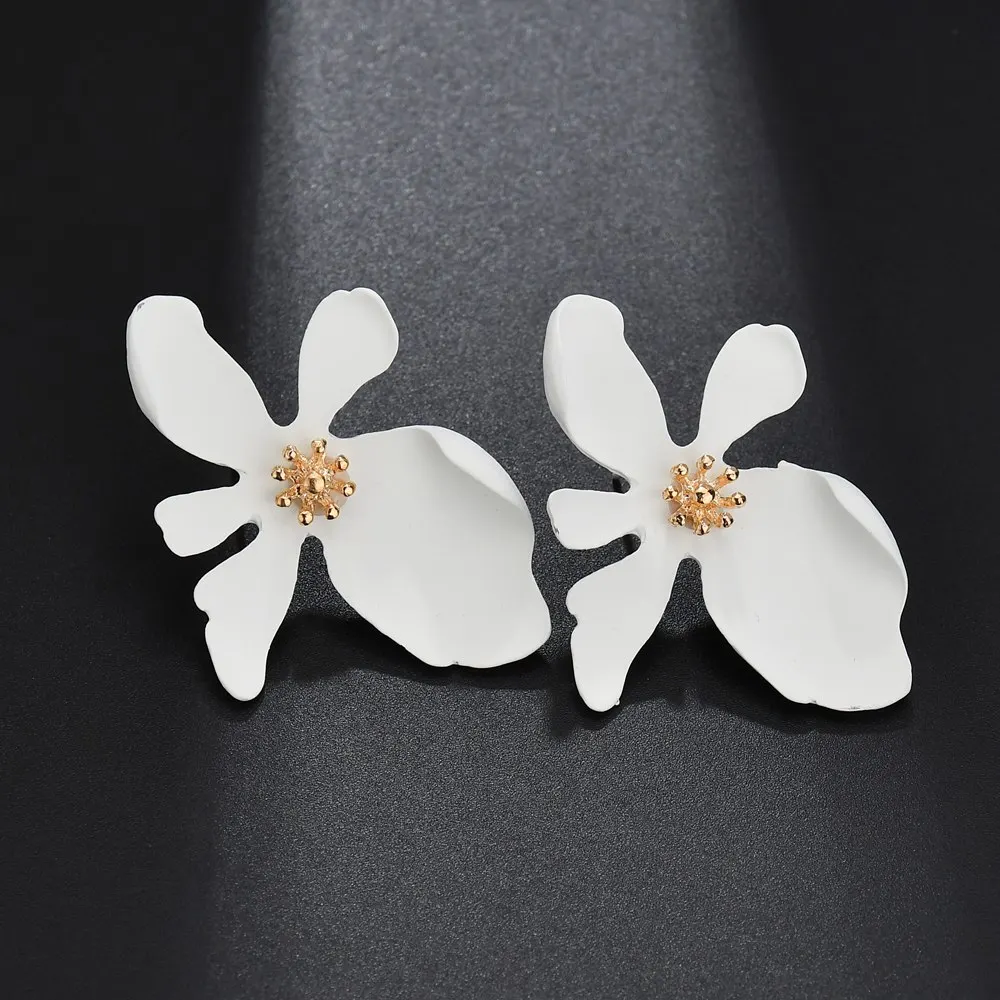 MissCyCy 2018 новые корейские модные серьги-гвоздики для женщин большие серьги с