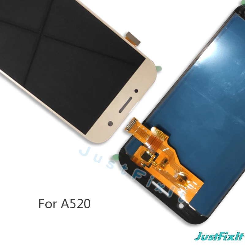 Для SAMSUNG GALAXY A5 2017 тела A520 A520F SM Дисплей Сенсорный экран дигитайзер Ассамблеи
