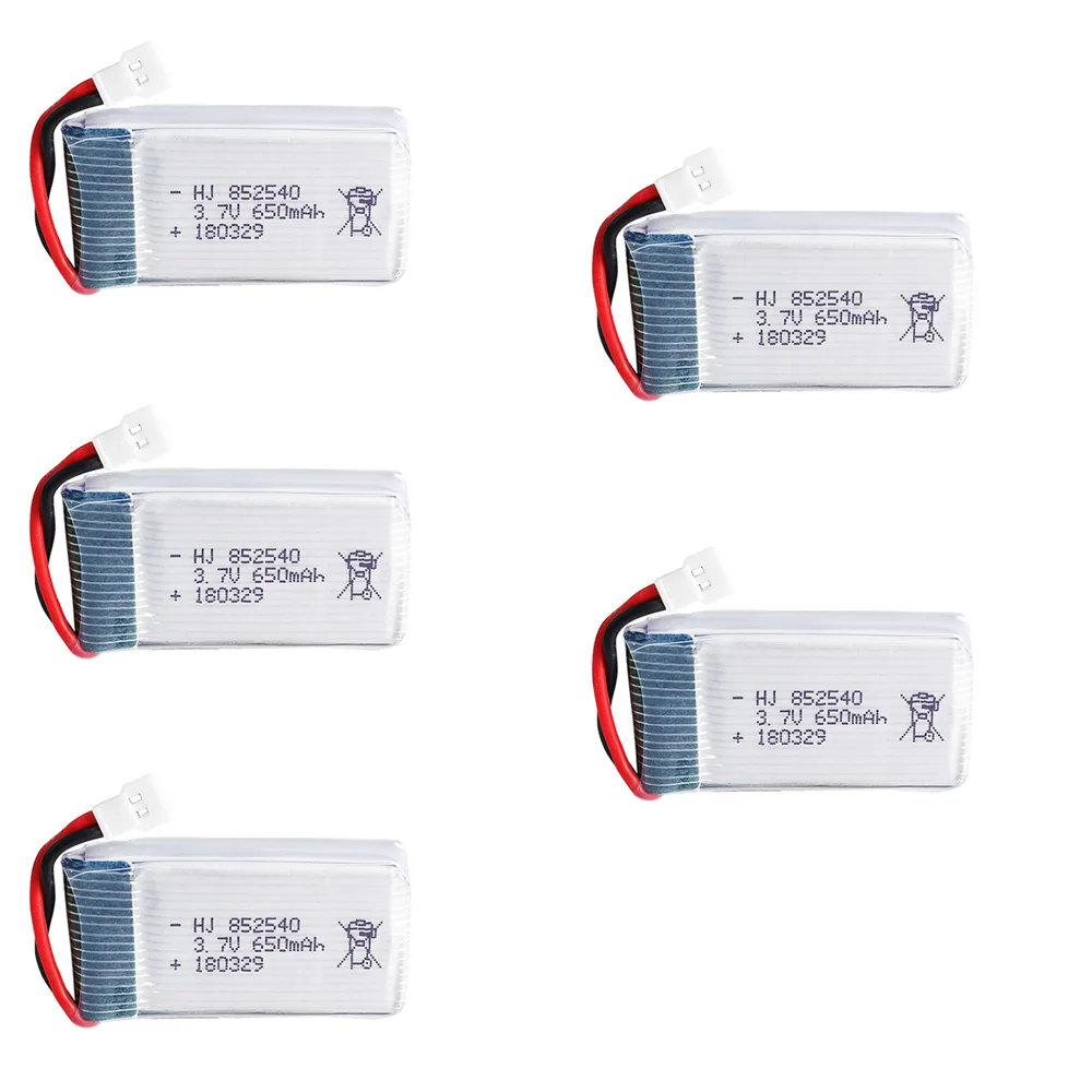 5 шт./лот 3 7 V 650mAh 30C lipo батарея для Syma X5C 1 X5 X5SC X5SW X6SW H9D H5C LiDiRC L15FW Радиоуправляемый