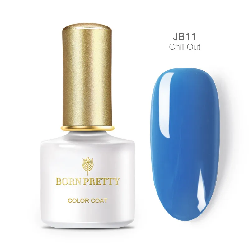 BP-JB011 BORN PRETTY Blue серия Гель-лак для ногтей 6 мл замачиваемый УФ-Гель-лак чистый цвет лак для ногтей Гель-лак долговечный - Цвет: BP-JB011