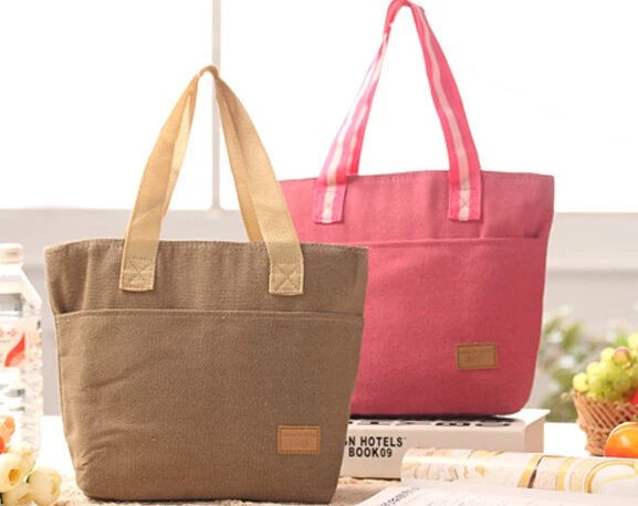 Корейская версия новой холщовой сумки для ланча изоляционная доска упаковки